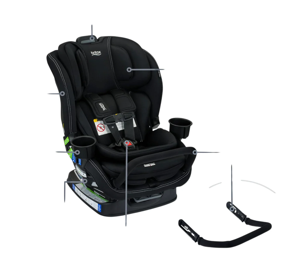 Britax Poplar S Convertible Car Seat, 2025, Onyx - Image 3