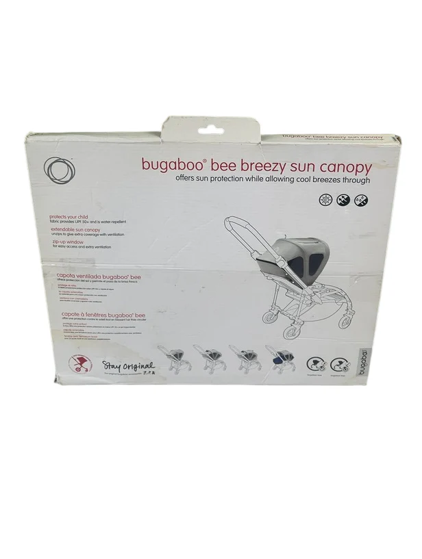 Bugaboo Bee Breezy Sun Canopy, Arctic Grey - Image 4