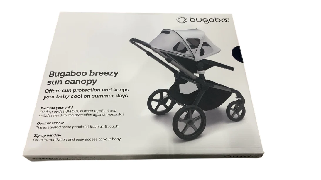 Bugaboo Breezy Sun Canopy, Deep Indigo, Kangaroo/Fox 5/Cameleon 3/Lynx - Image 2