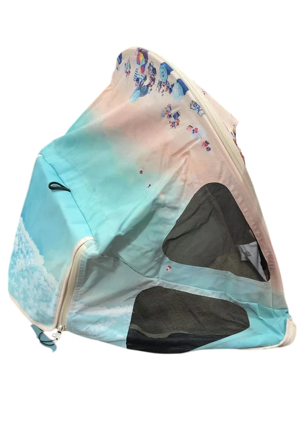 Bugaboo Breezy Sun Canopy for Fox 2/Fox 3/Cameleon3/Lynx, Grey Malin - Image 2