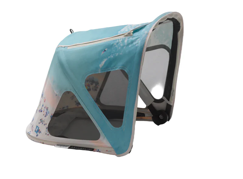 Bugaboo Breezy Sun Canopy for Fox 2/Fox 3/Cameleon3/Lynx, Grey Malin - Image 4