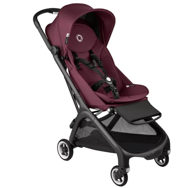 Bugaboo Butterfly Stroller, Black, 2025, Dark Cherry, Dark Cherry