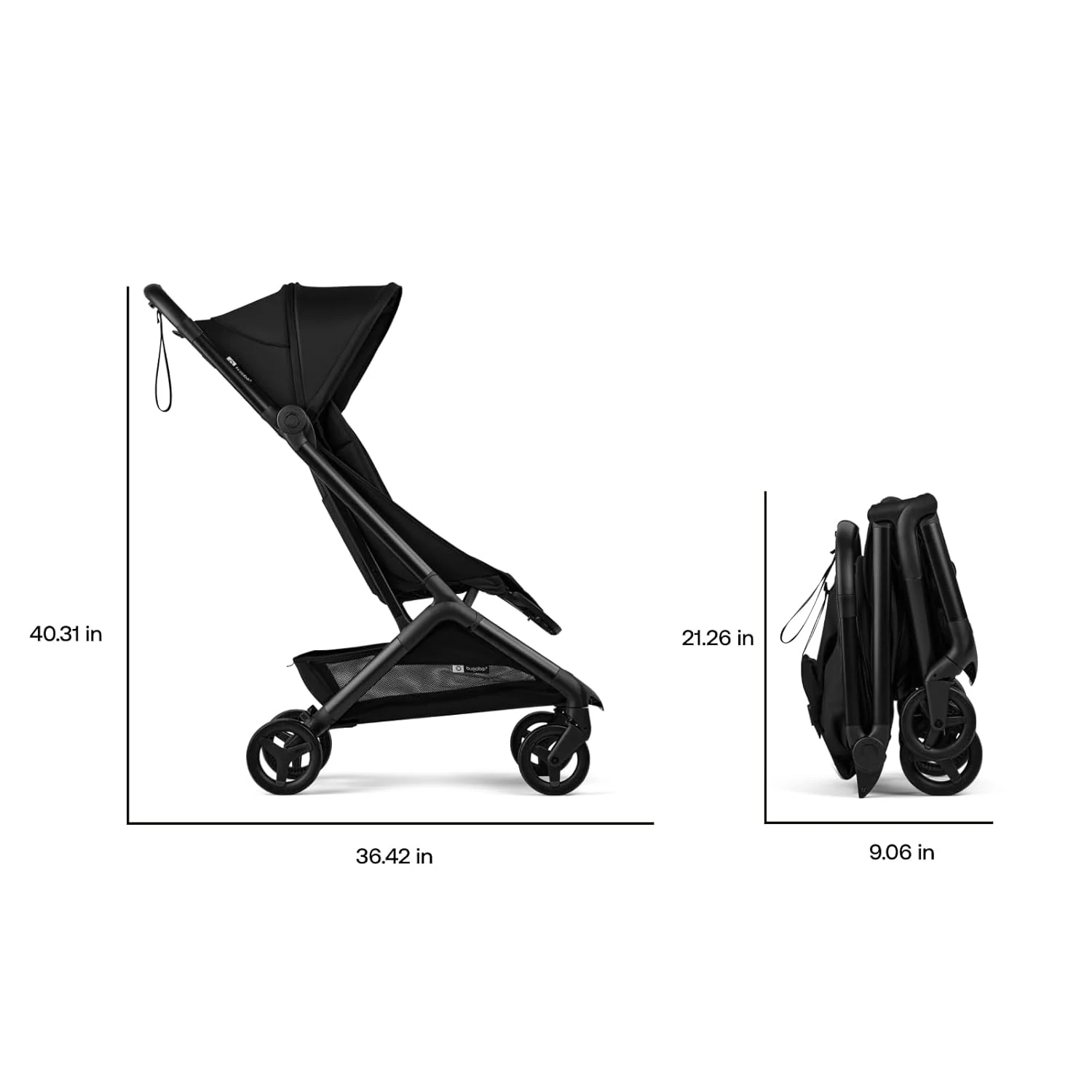 Bugaboo Butterfly 2 Stroller, 2025, Black, Midnight Black, Midnight Black - Image 4