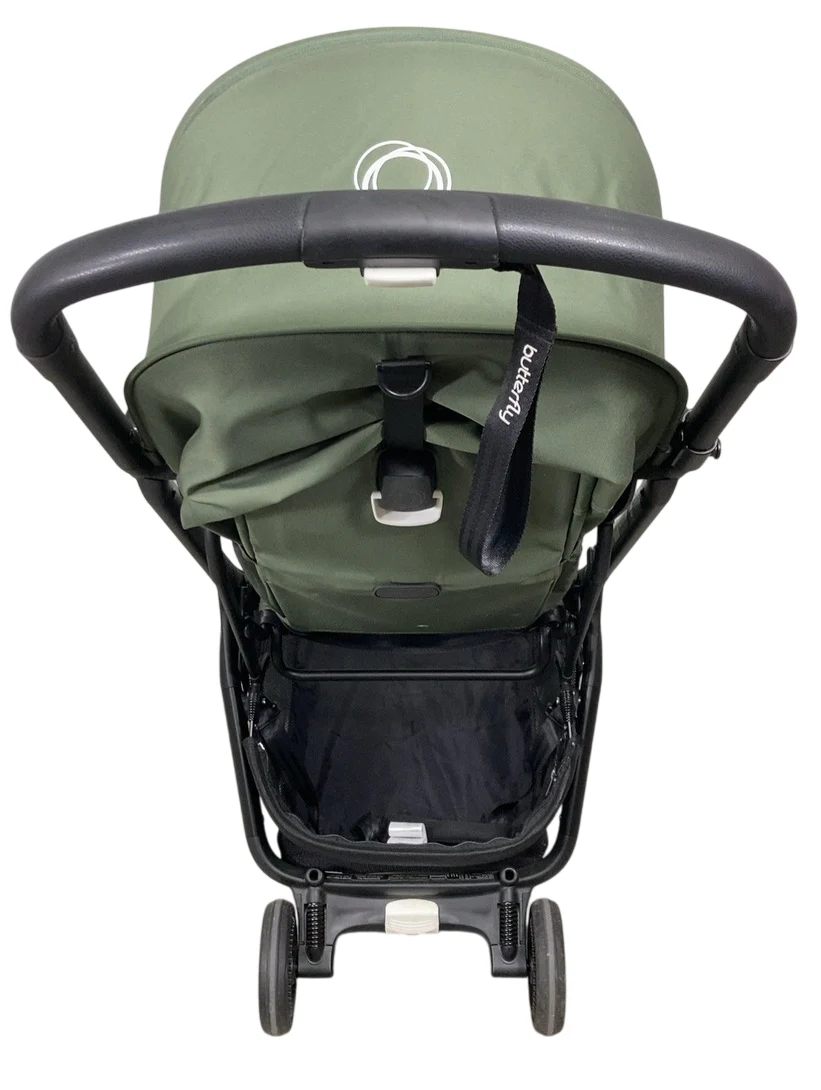 Bugaboo Butterfly Stroller, 2022, Black, Forest Green, Forest Green - Image 3