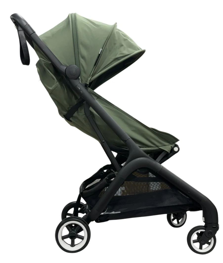 Bugaboo Butterfly Stroller, 2024, Black, Forest Green, Forest Green
