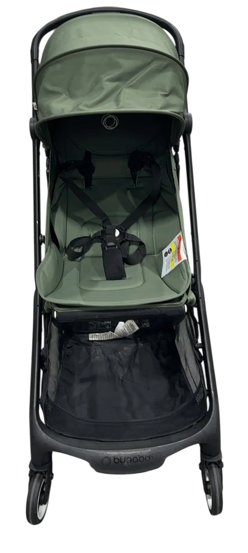 Bugaboo Butterfly Stroller, 2024, Black, Forest Green, Forest Green