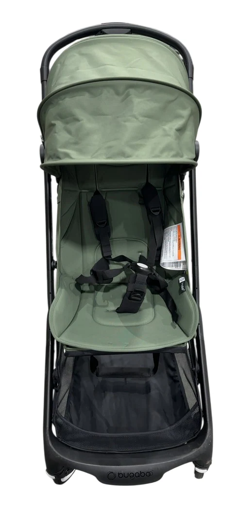 Bugaboo Butterfly Stroller, 2024, Black, Forest Green, Forest Green