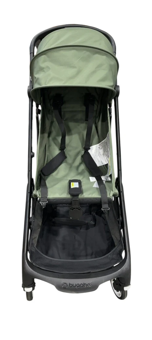 Bugaboo Butterfly Stroller, 2024, Black, Forest Green, Forest Green