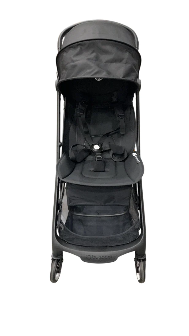 Bugaboo Butterfly Stroller, 2024, Black, Midnight Black, Midnight Black