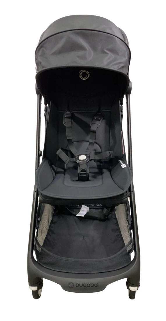 Bugaboo Butterfly Stroller, 2024, Black, Midnight Black, Midnight Black