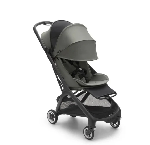 Bugaboo Butterfly Stroller, 2025, Black, Forest Green, Forest Green - Image 4