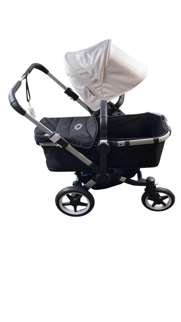 Bugaboo Donkey 3 Duo Stroller, 2021, Fresh White, Black, Aluminium - Image 2