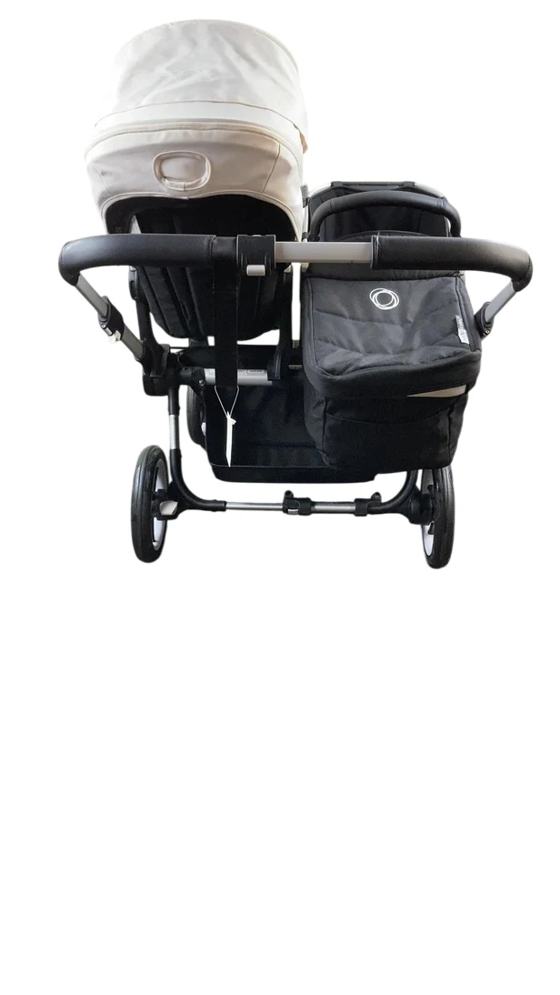 Bugaboo Donkey 3 Duo Stroller, 2021, Fresh White, Black, Aluminium - Image 3
