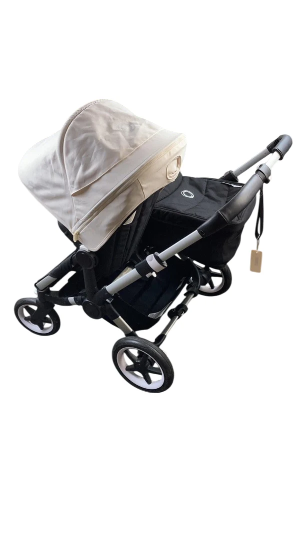 Bugaboo Donkey 3 Duo Stroller, 2021, Fresh White, Black, Aluminium - Image 6