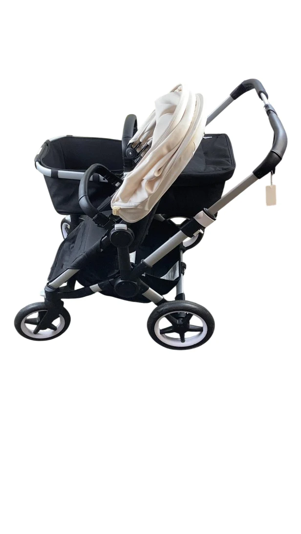 Bugaboo Donkey 3 Duo Stroller, 2021, Fresh White, Black, Aluminium - Image 7