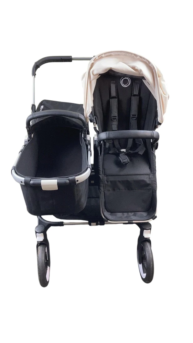 Bugaboo Donkey 3 Duo Stroller, 2021, Fresh White, Black, Aluminium - Image 8
