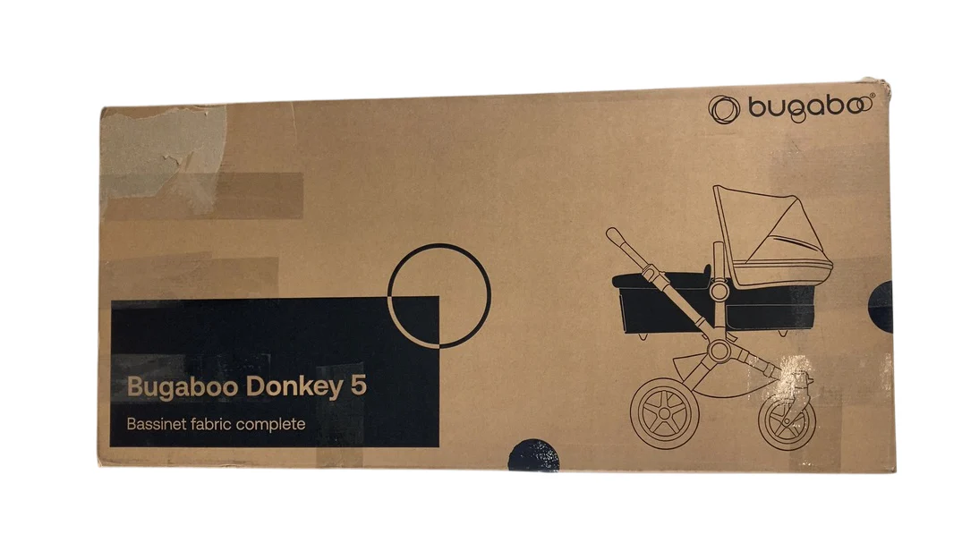 Bugaboo Donkey 5 Bassinet Fabric, Mineral Washed Black - Image 2