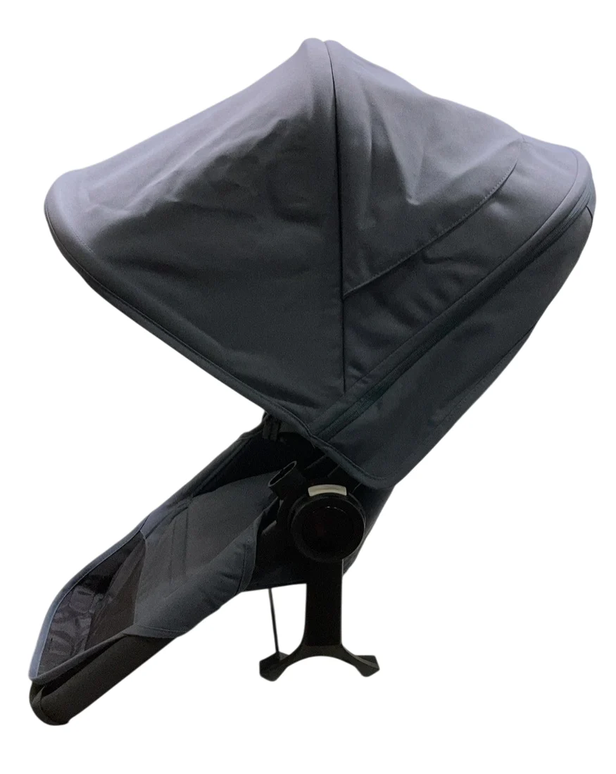 Bugaboo Donkey 5 Duo Extension Set, 2022, Black, Stormy Blue, Stormy Blue, with Canopy - Image 2