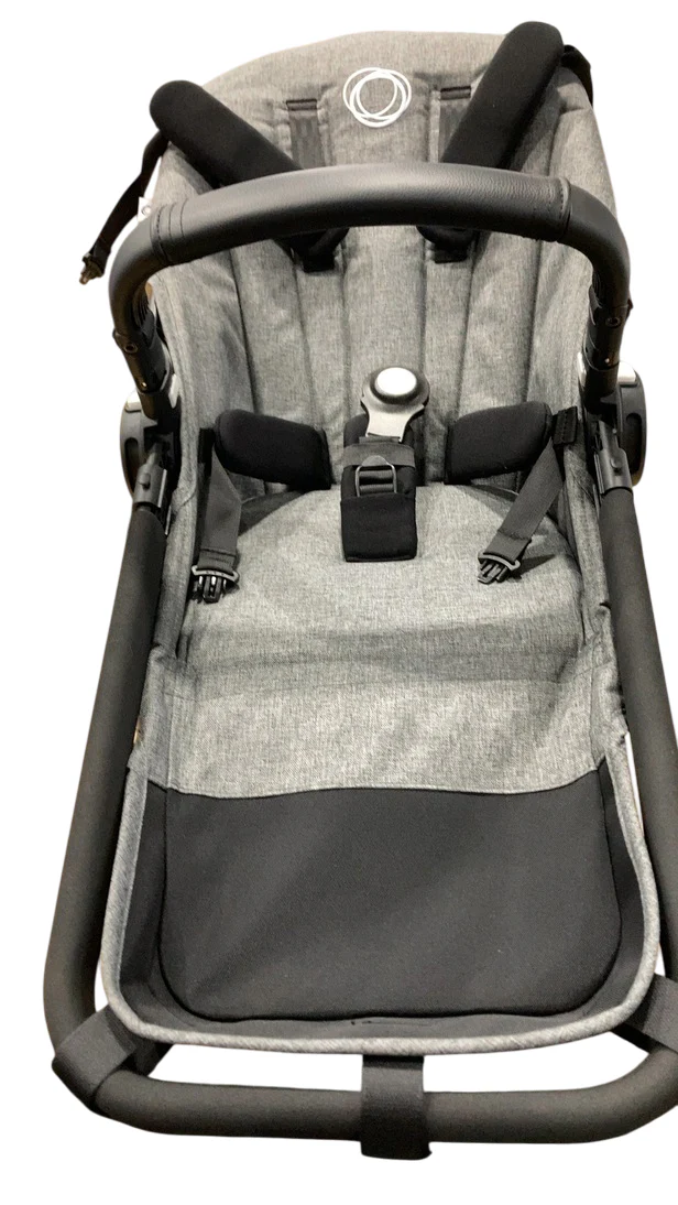 Bugaboo Donkey 5 Duo Extension Set, Grey Melange, Black Frame, Grey Melange, 2025, without Canopy - Image 2