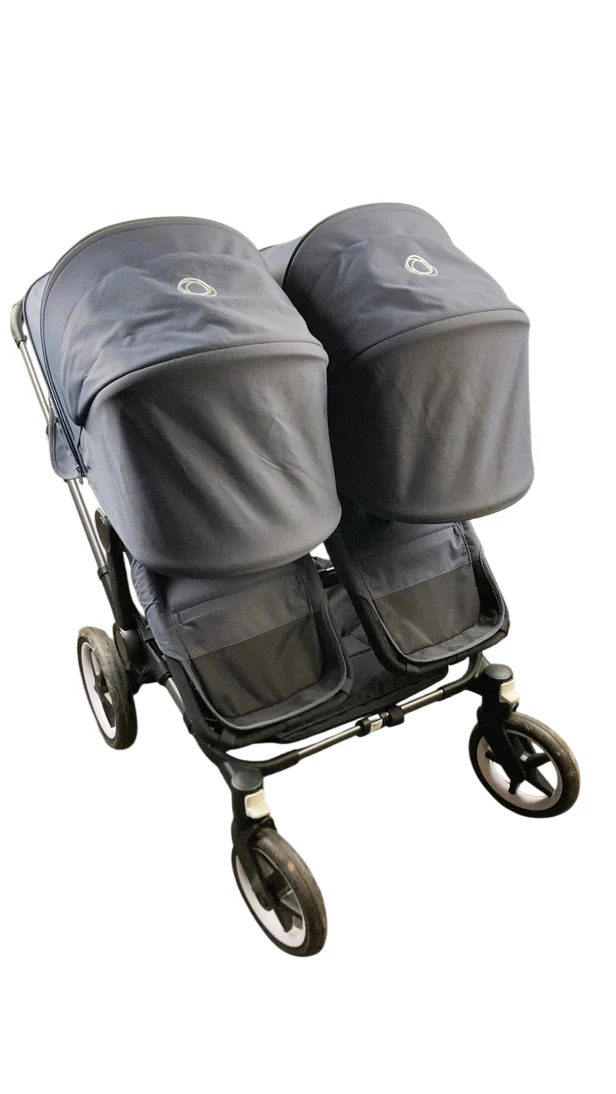 Bugaboo Donkey 5 Duo Stroller, 2022, Graphite, Stormy Blue, Stormy Blue