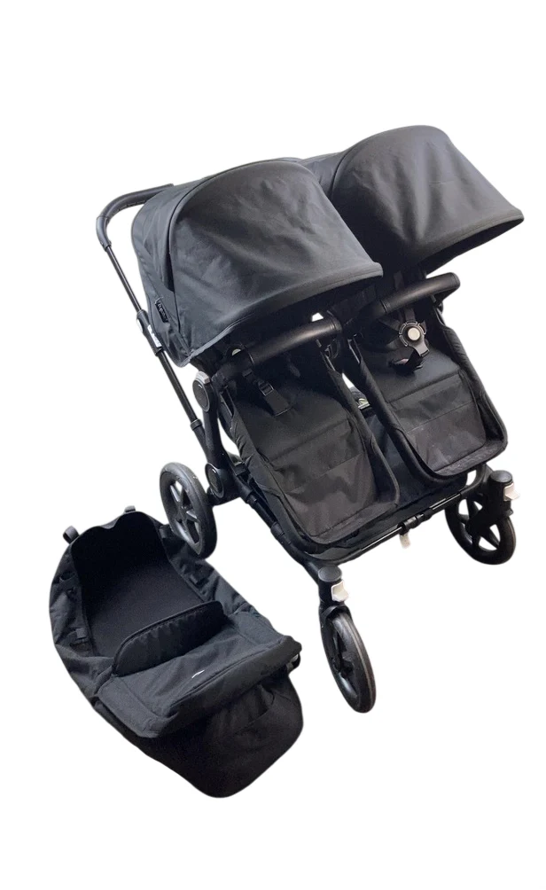 Bugaboo Donkey 5 Duo Stroller, 2023, Black, Midnight Black, Midnight Black