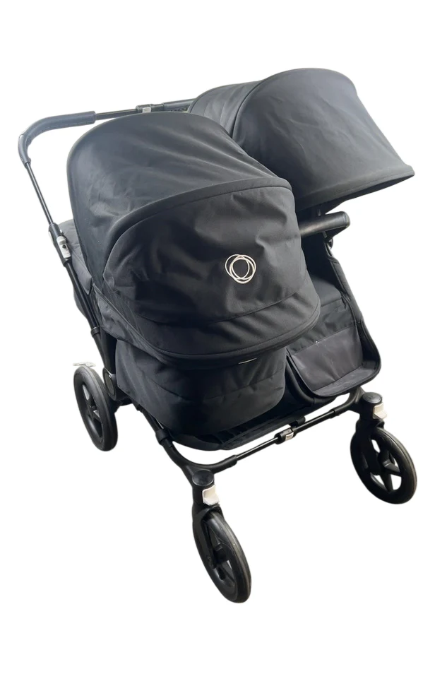 Bugaboo Donkey 5 Duo Stroller, 2023, Black, Midnight Black, Midnight Black