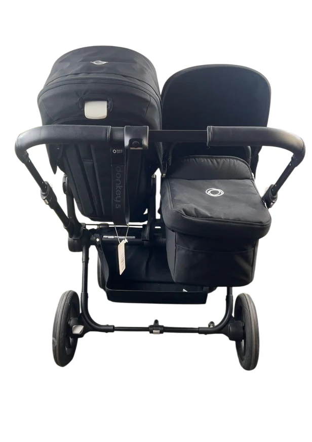 Bugaboo Donkey 5 Duo Stroller, 2023, Black, Midnight Black, Midnight Black - Image 4