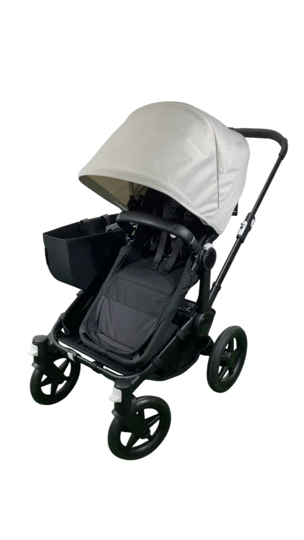 Bugaboo Donkey 5 Mono Stroller, 2024, Black, Midnight Black, Misty White - Image 2