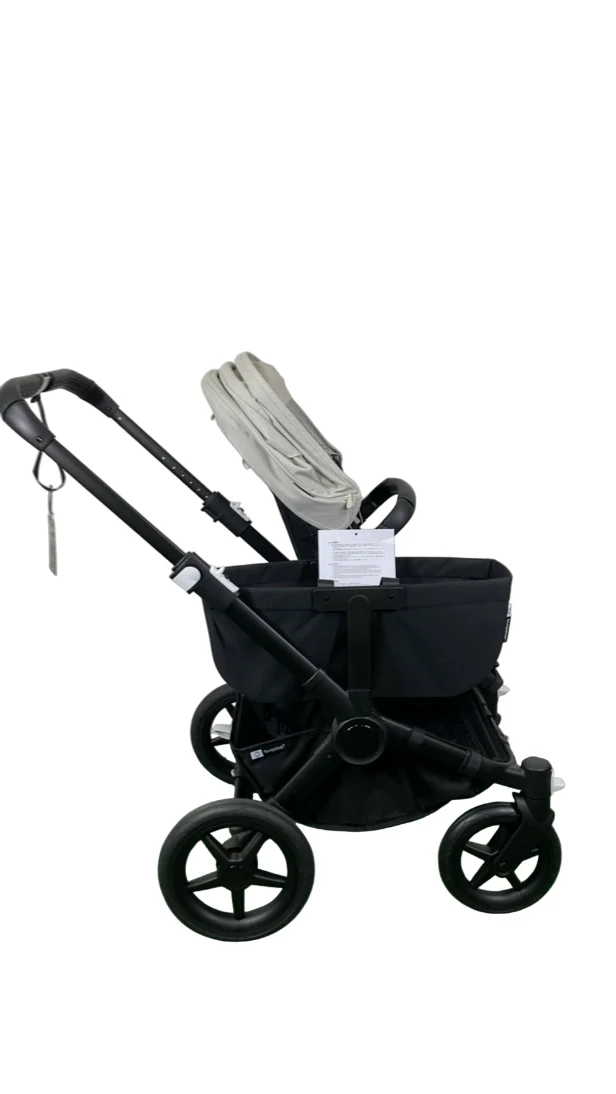 Bugaboo Donkey 5 Mono Stroller, 2024, Black, Midnight Black, Misty White - Image 3