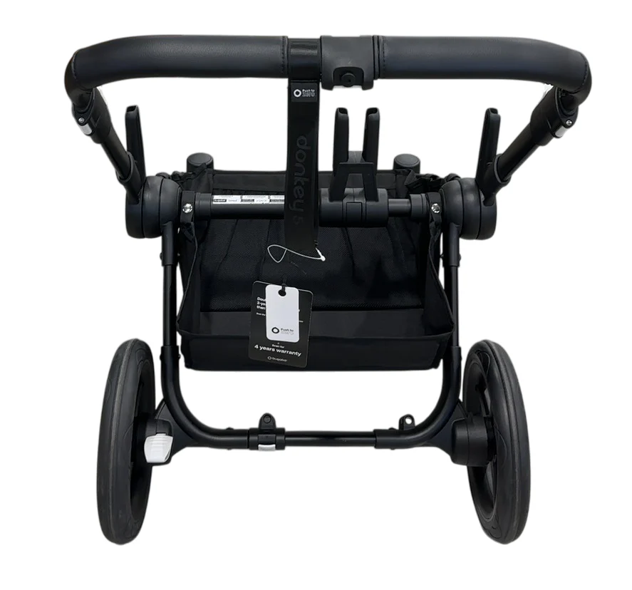 Bugaboo Donkey 5 Mono Stroller, 2024, Black, Midnight Black, Misty White - Image 4