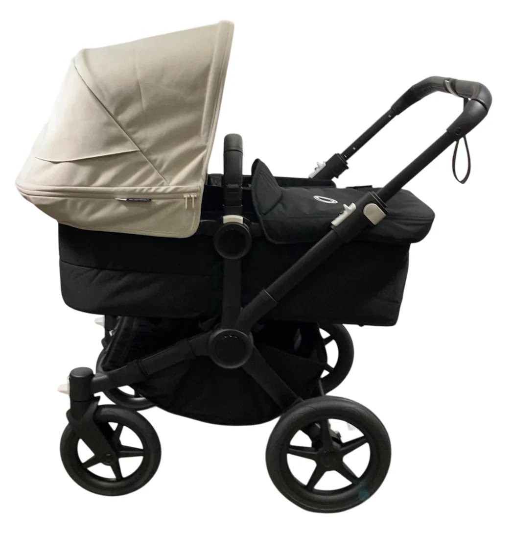 Bugaboo Donkey 5 Mono Stroller, 2025, Black, Midnight Black, Misty White - Image 2