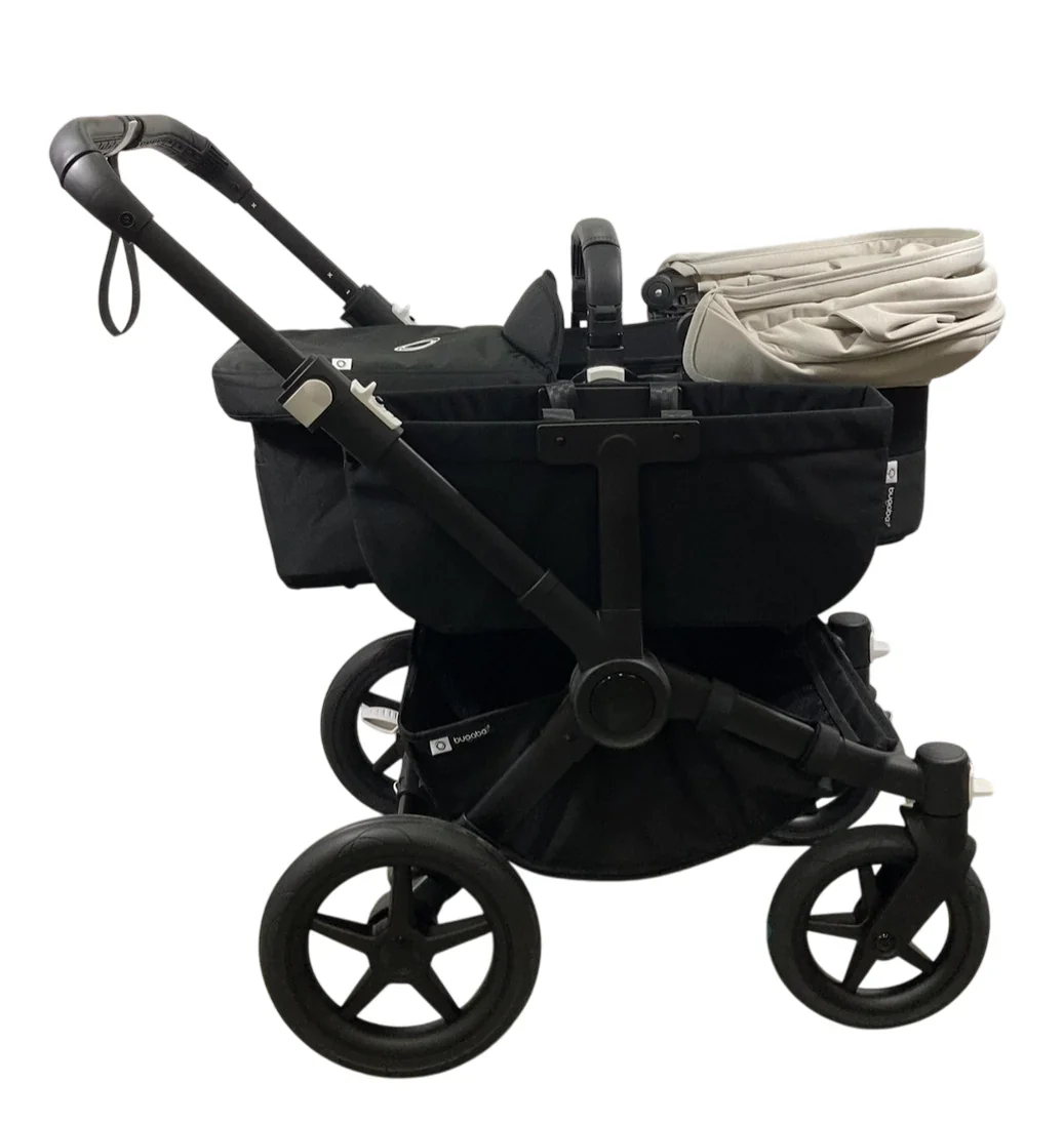 Bugaboo Donkey 5 Mono Stroller, 2025, Black, Midnight Black, Misty White - Image 3