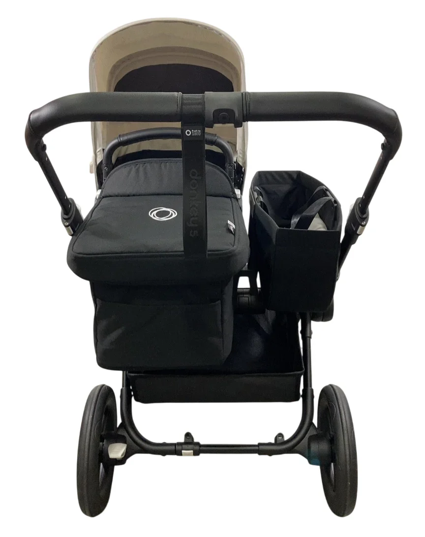 Bugaboo Donkey 5 Mono Stroller, 2025, Black, Midnight Black, Misty White - Image 4