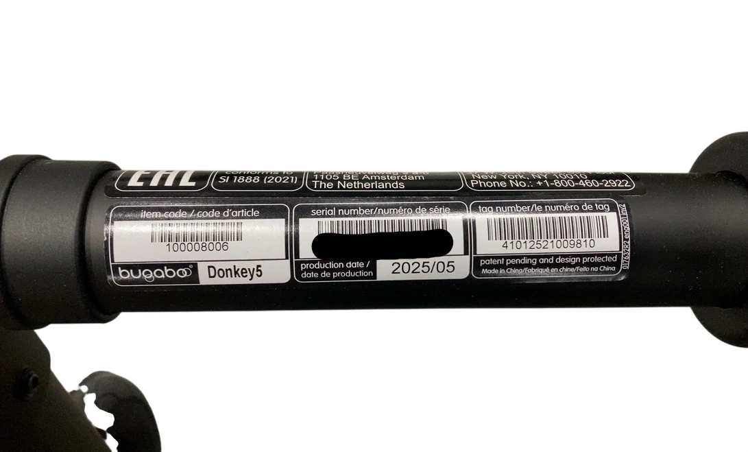 Bugaboo Donkey 5 Mono Stroller, 2025, Black, Midnight Black, Misty White - Image 10