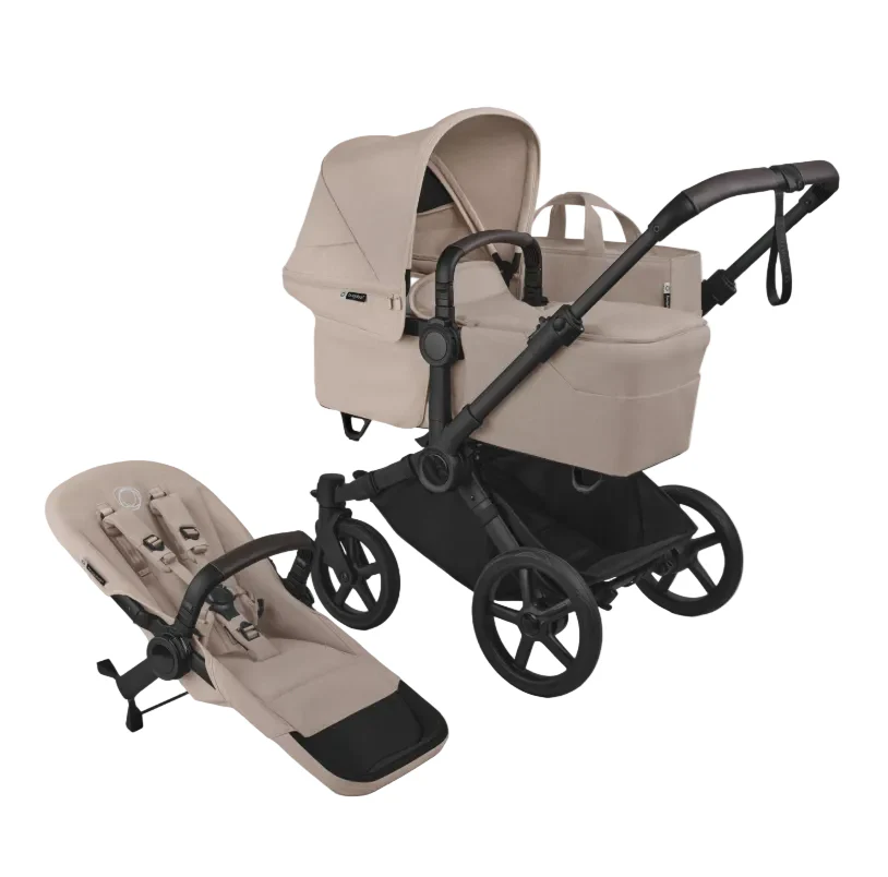 Bugaboo Donkey 6 2-in-1 Stroller, 2025, Black Frame, Desert Taupe Melange, Desert taupe melange
