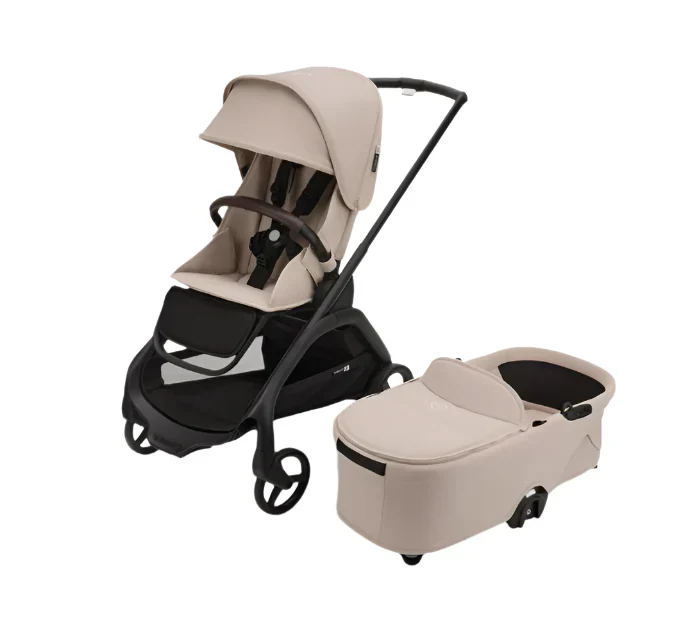 Bugaboo Dragonfly Bassinet and Seat Stroller, 2025, Black, Desert Taupe, Desert Taupe