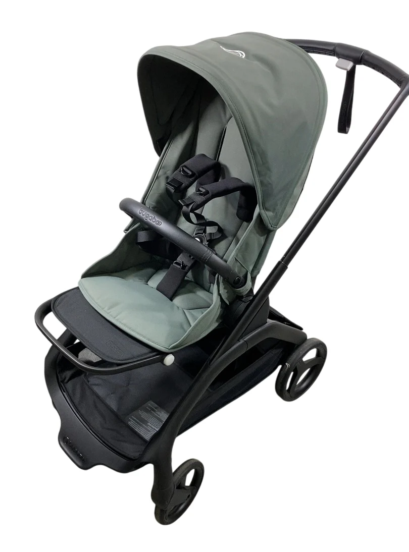 Bugaboo Dragonfly Bassinet and Seat Stroller, 2025, Black, Forest Green, Forest Green