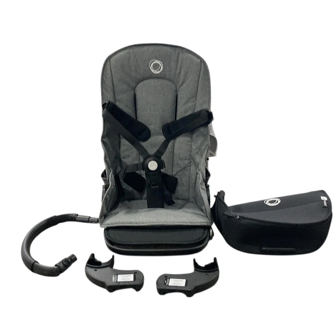 Bugaboo Dragonfly Bassinet and Seat Stroller, Grey Melange, Graphite, Grey Melange, 2025 - Image 5