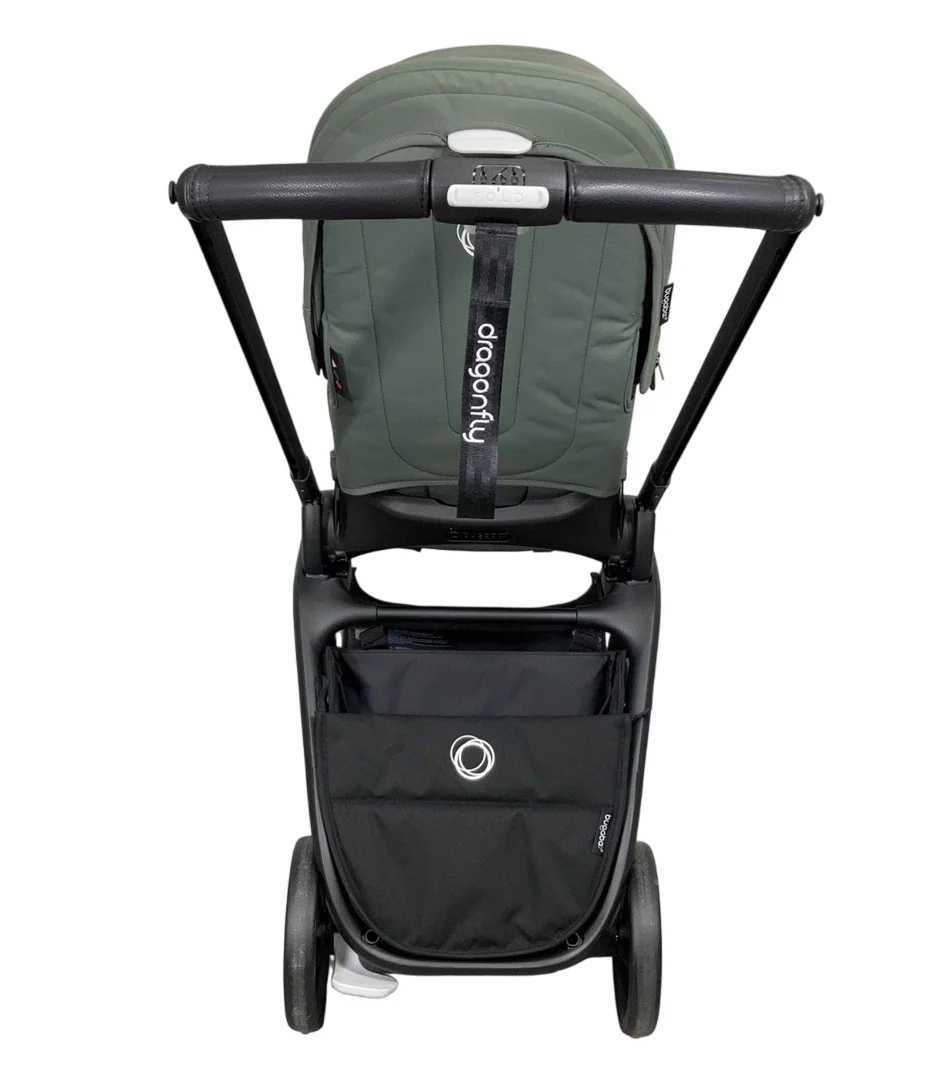 Bugaboo Dragonfly Stroller, 2023, Black, Forest Green, Forest Green - Image 7