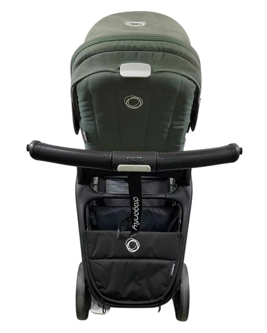 Bugaboo Dragonfly Stroller, 2023, Black, Forest Green, Midnight Black - Image 4