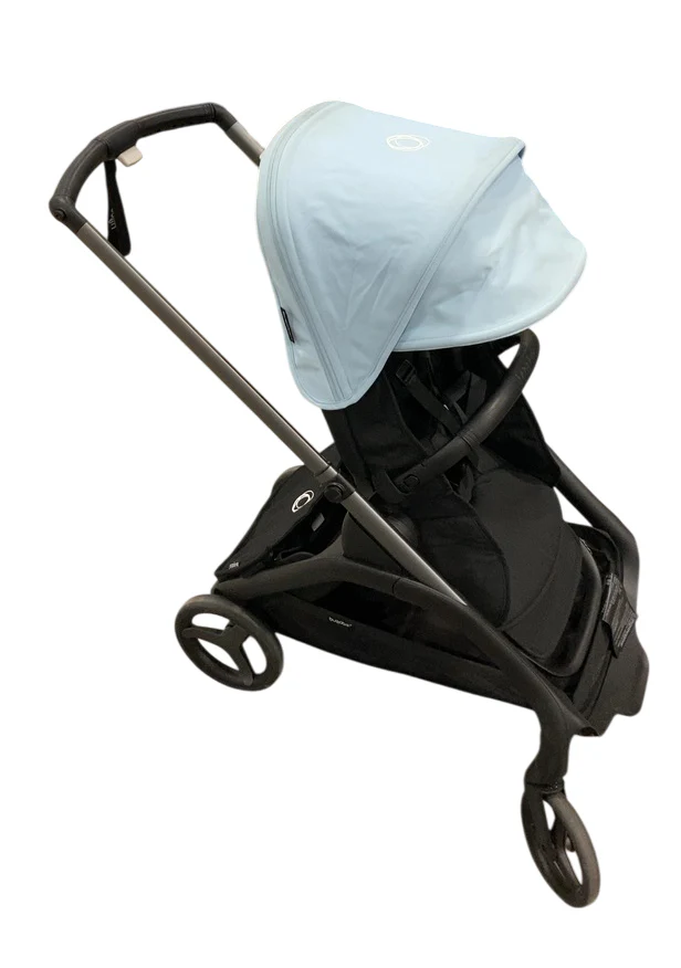 Bugaboo Dragonfly Stroller, 2023, Graphite, Midnight Black, Skyline Blue