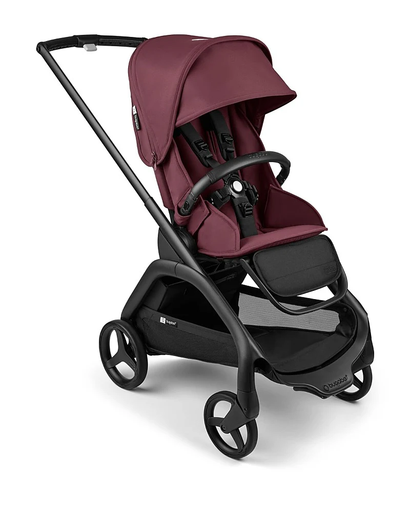 Bugaboo Dragonfly Stroller, 2024, Black, Dark Cherry, Dark Cherry