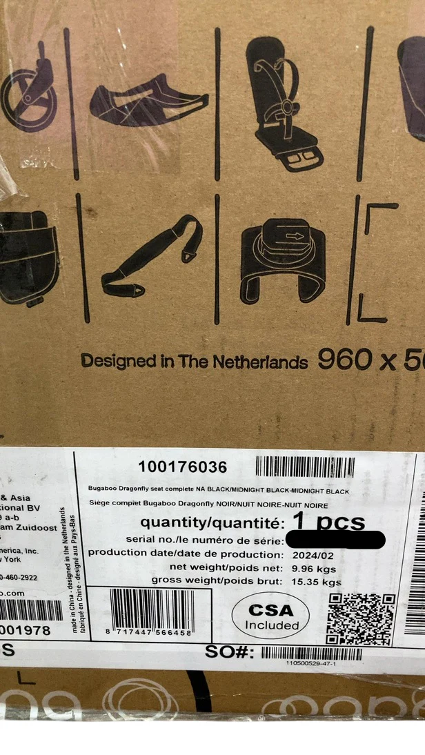Bugaboo Dragonfly Stroller, 2024, Black, Midnight Black, Midnight Black - Image 9