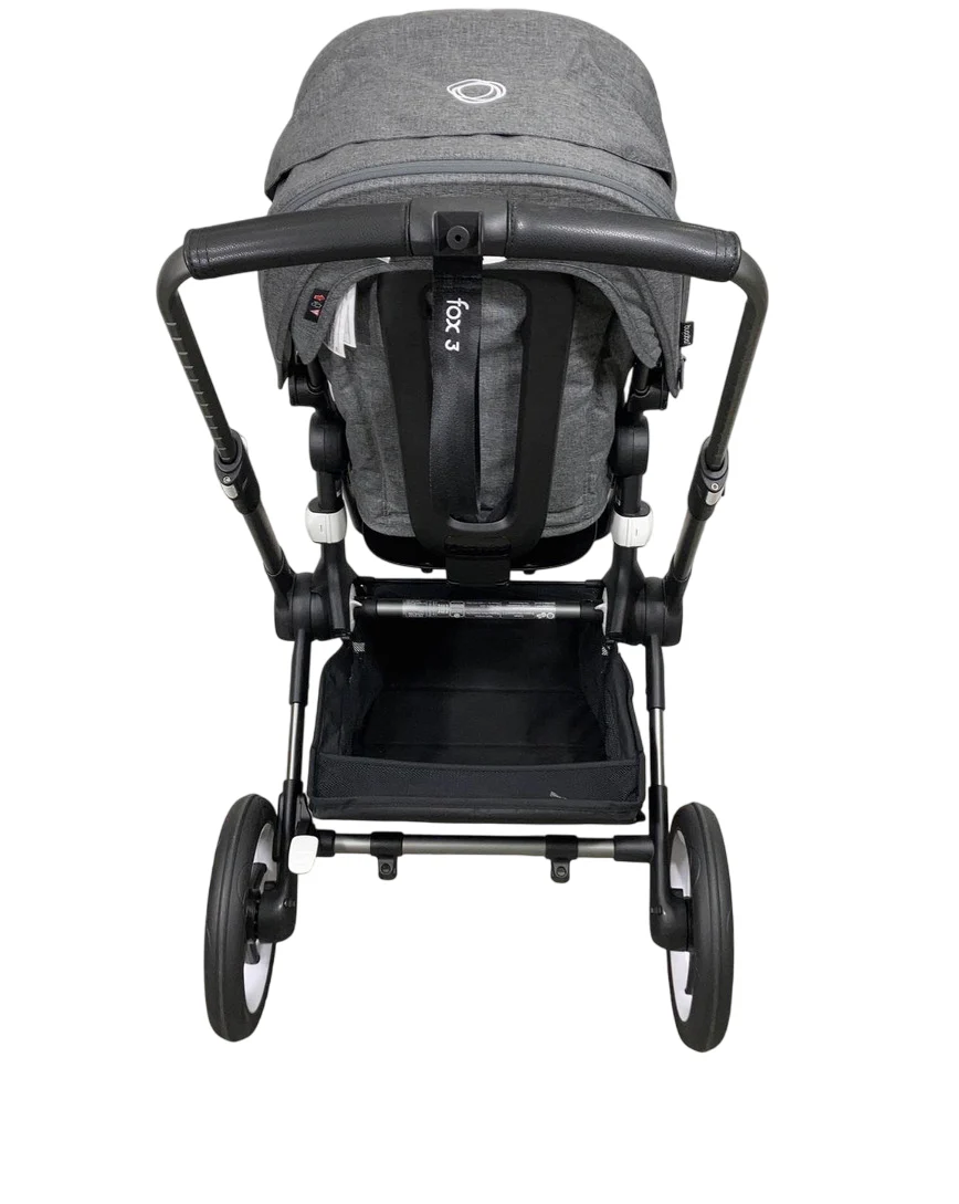 Bugaboo Fox 3 Stroller, 2022, Graphite, Grey Melange, Grey Melange - Image 7