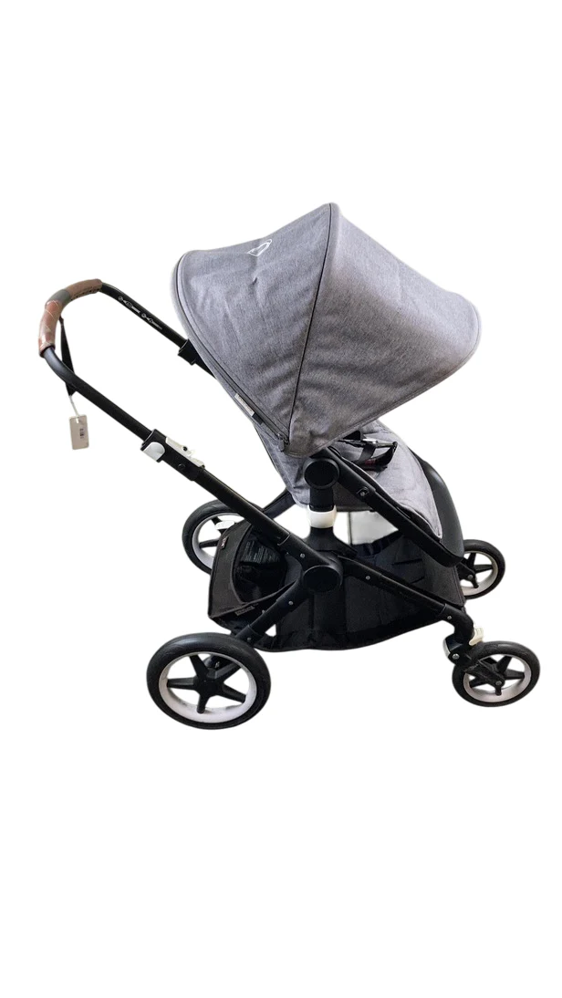Bugaboo Fox Stroller, 2018, Black, Grey Melange, Grey Melange - Image 4