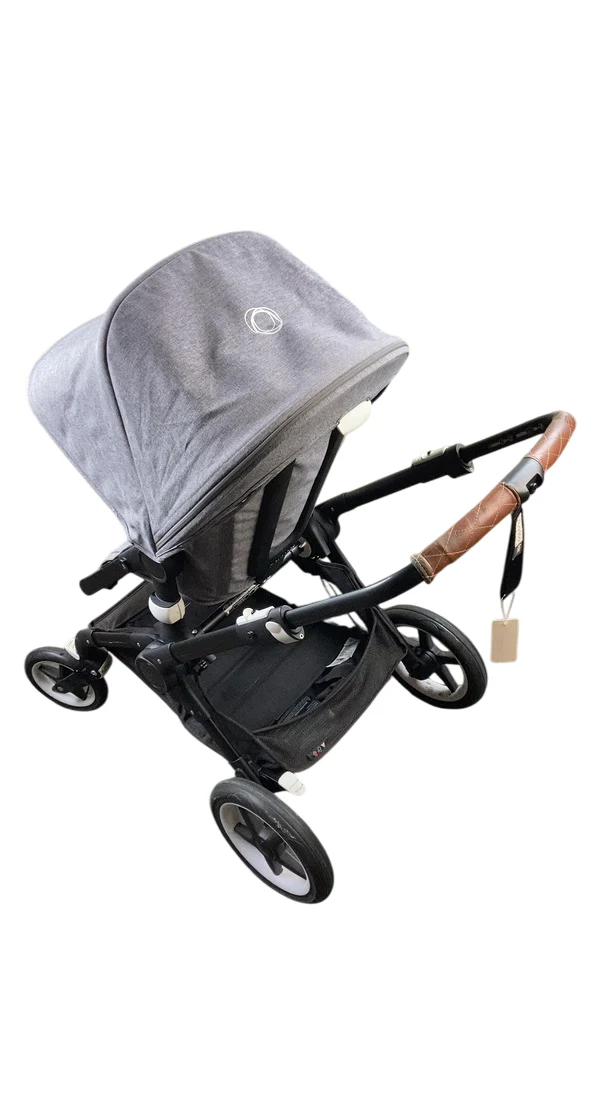 Bugaboo Fox Stroller, 2018, Black, Grey Melange, Grey Melange - Image 6