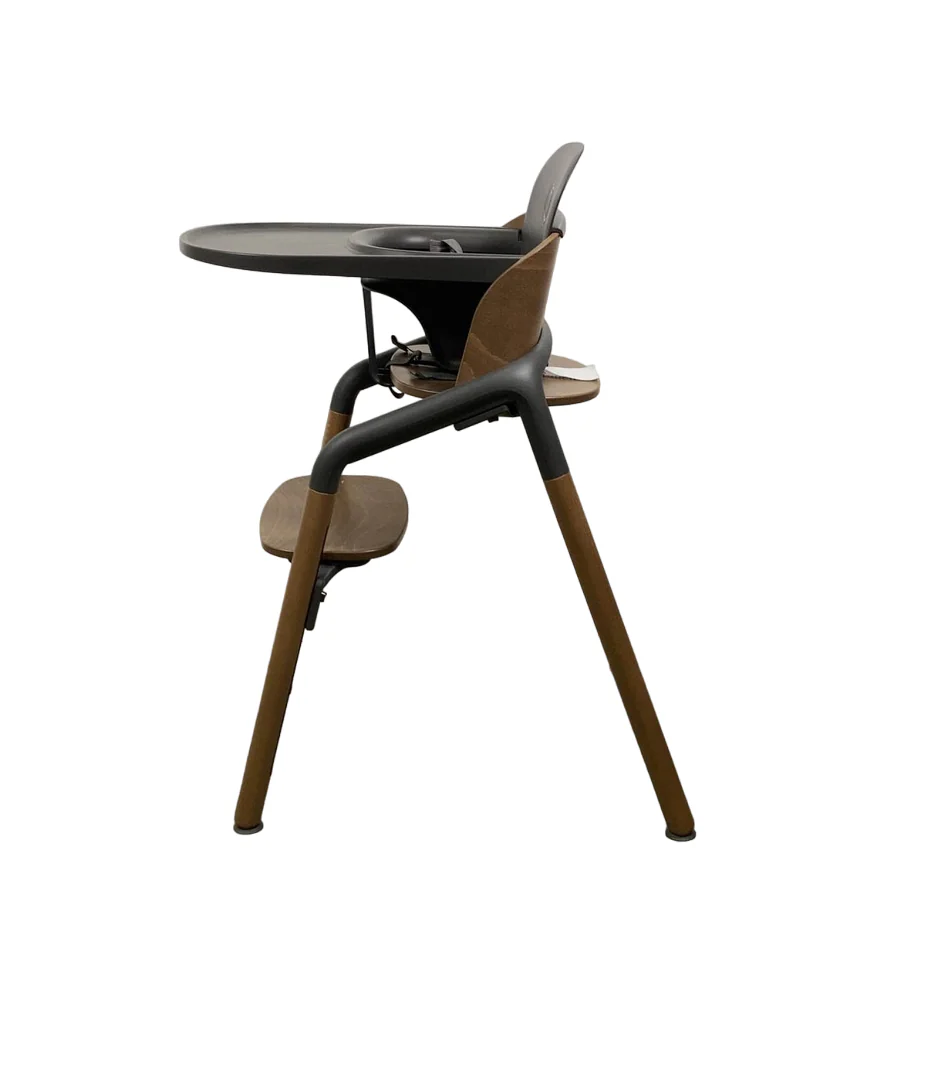 Bugaboo Giraffe High Chair, w/ Grey Baby Set, Warm Wood/Grey - Image 2
