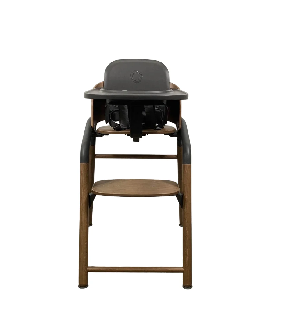 Bugaboo Giraffe High Chair, w/ Grey Baby Set, Warm Wood/Grey - Image 3