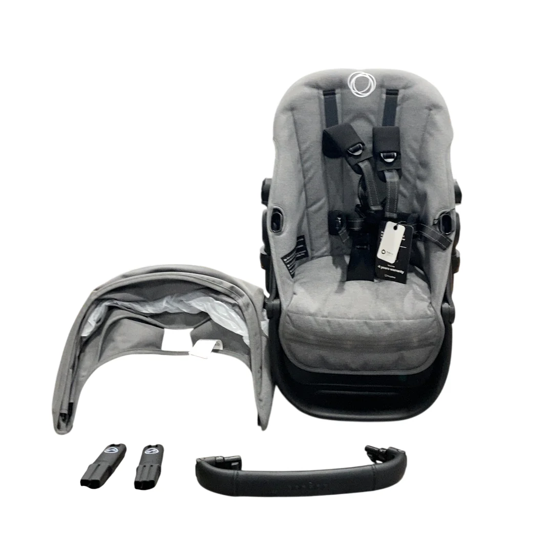 Bugaboo Kangaroo Sibling Seat, Black, Moon Grey, Moon Grey - Image 2