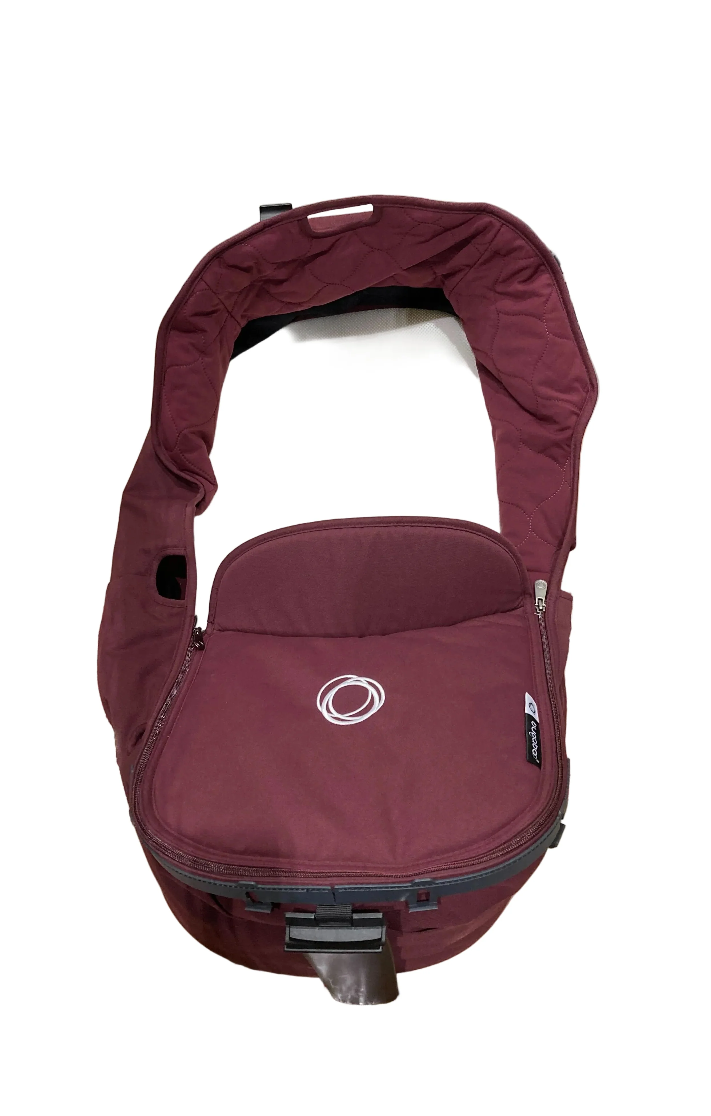 Bugaboo Kangaroo Single To Double Stroller, 2024, Black, Dark Cherry, Dark Cherry - Image 8